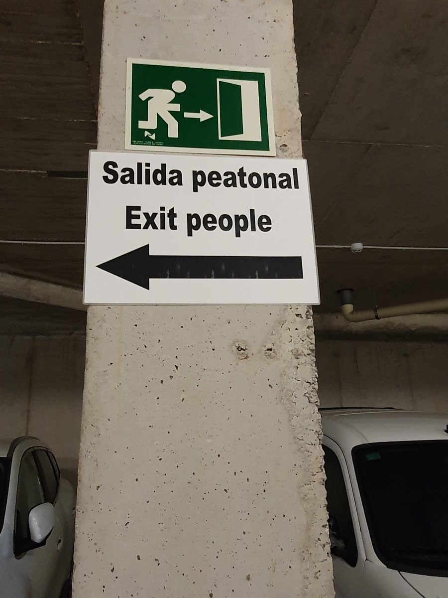 🤣 Pedestrian exit a.k.a Exit people. Some signs can sound demanding. @rogelio_mdn