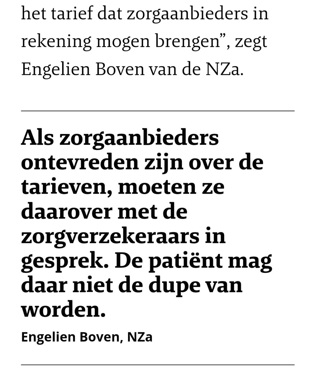 <a href="/GVMFysiotherap1/">GVM Fysiotherapie</a> <a href="/Zorgautoriteit/">Nederlandse Zorgautoriteit</a> <a href="/Zorgautoriteit/">Nederlandse Zorgautoriteit</a> weet dondersgoed dat er niet te praten, laat staan te onderhandelen valt over tarieven. Waarom deze provocatie "als zorgaanbieders ontevreden zijn over het tarief moeten ze in overleg met zorgverzekeraars"