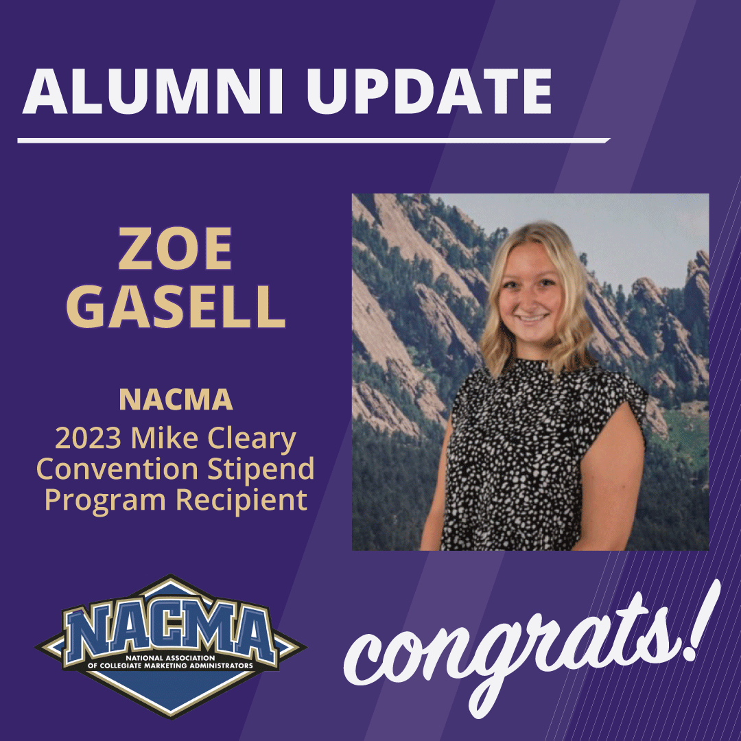 uw_ial's tweet image. Congratulations to 2022 alum @thezoegasell on being named a Mike Cleary Convention Stipend recipient!
 
Zoe will be attending the 2023 NACMA (National Association of Collegiate Marketing Administrators) Convention in Orlando, Florida this June.

#IALFAM #NACMA23