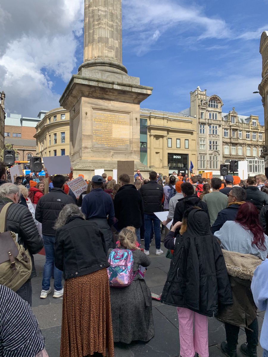 Great rally in Newcastle today. Support from all areas and levels of the medical profession. @SteveBarclay are you listening?