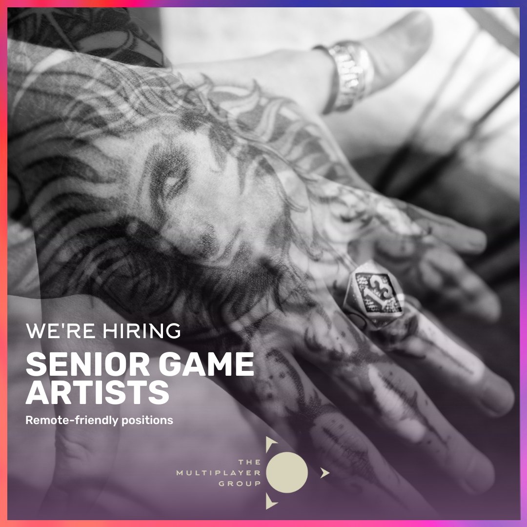 multiplayerdev's tweet photo. We're on a quest to find the industry's best Artists and Animators.
If you're looking for a great work-life balance and a team who look out for each other, we think you'd like life at MPG.
Check us out: https://t.co/BwwuK0fSTq 🙌
#WeAreMultiplayer #MPG #VideoGameArtist https://t.co/d1H4fQWPhM