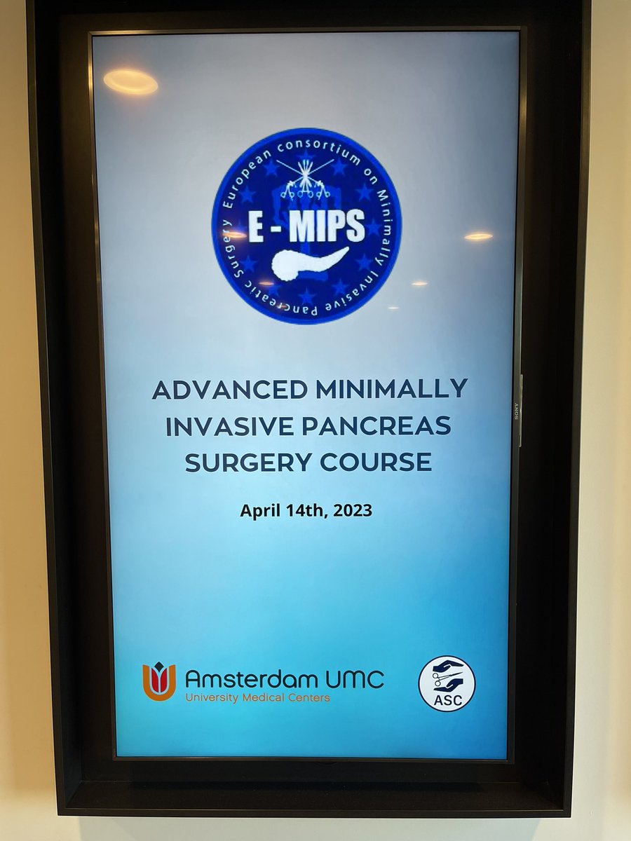 Today: 5th Hands-On <a href="/e_mips/">E-MIPS</a> Course on Advanced #Robotic🤖#Laparoscopic #Pancreatic #Surgery. <a href="/Abuhilal9Abu/">Mohamed Abu Hilal</a> Amsterdam Skills Centre: 20 participants 🇩🇪 🇫🇮 🇬🇧 🇮🇹 🇪🇸 🇹🇷 🇸🇰 🇸🇬 🇮🇳 🇳🇱 

Aftermovie: youtu.be/s-gIf9Rowl4

Next:April 19, 2024, e-mips.com