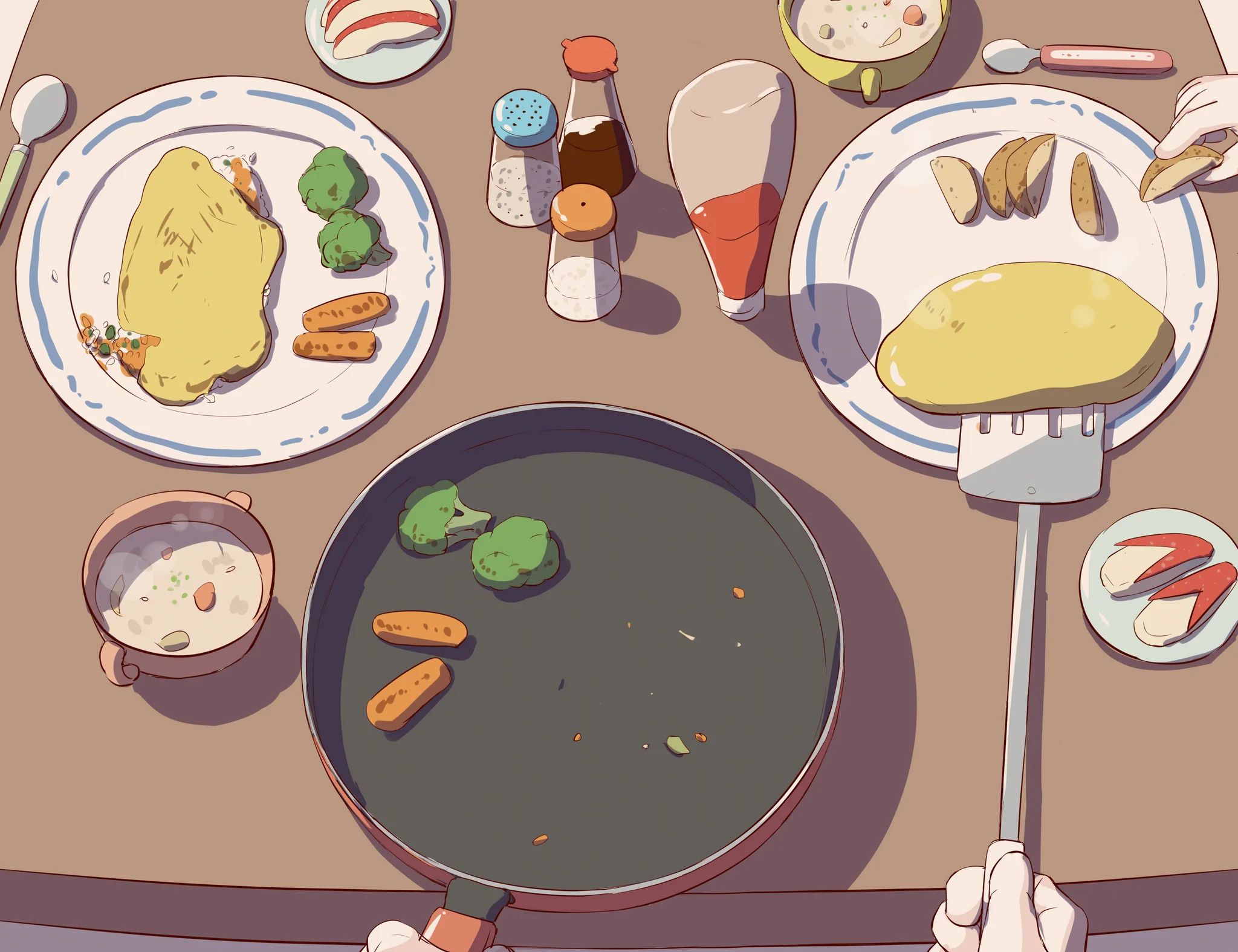 君を想う。ママさんあるある。お皿への盛り方、あなたはどうですか？