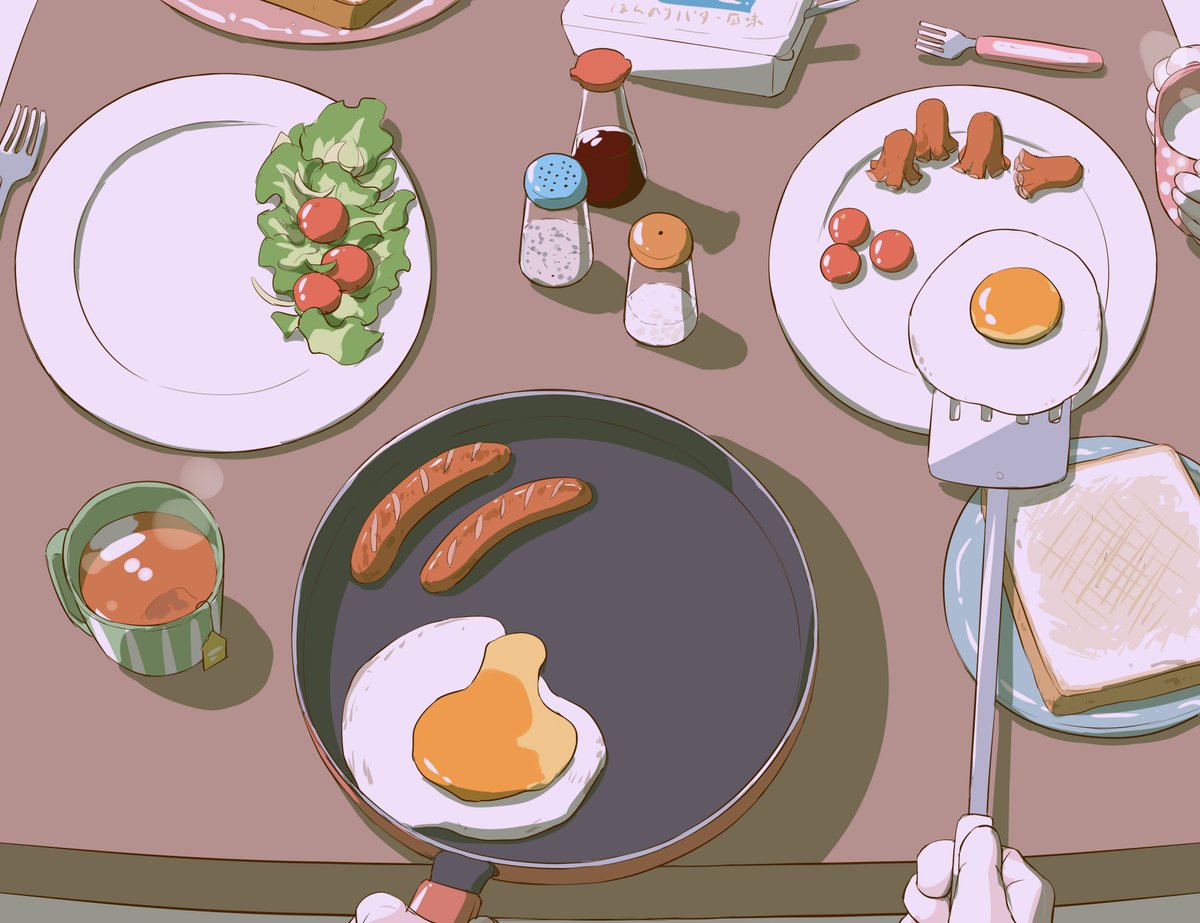 egg (food) fried egg food egg sausage tomato plate  illustration images