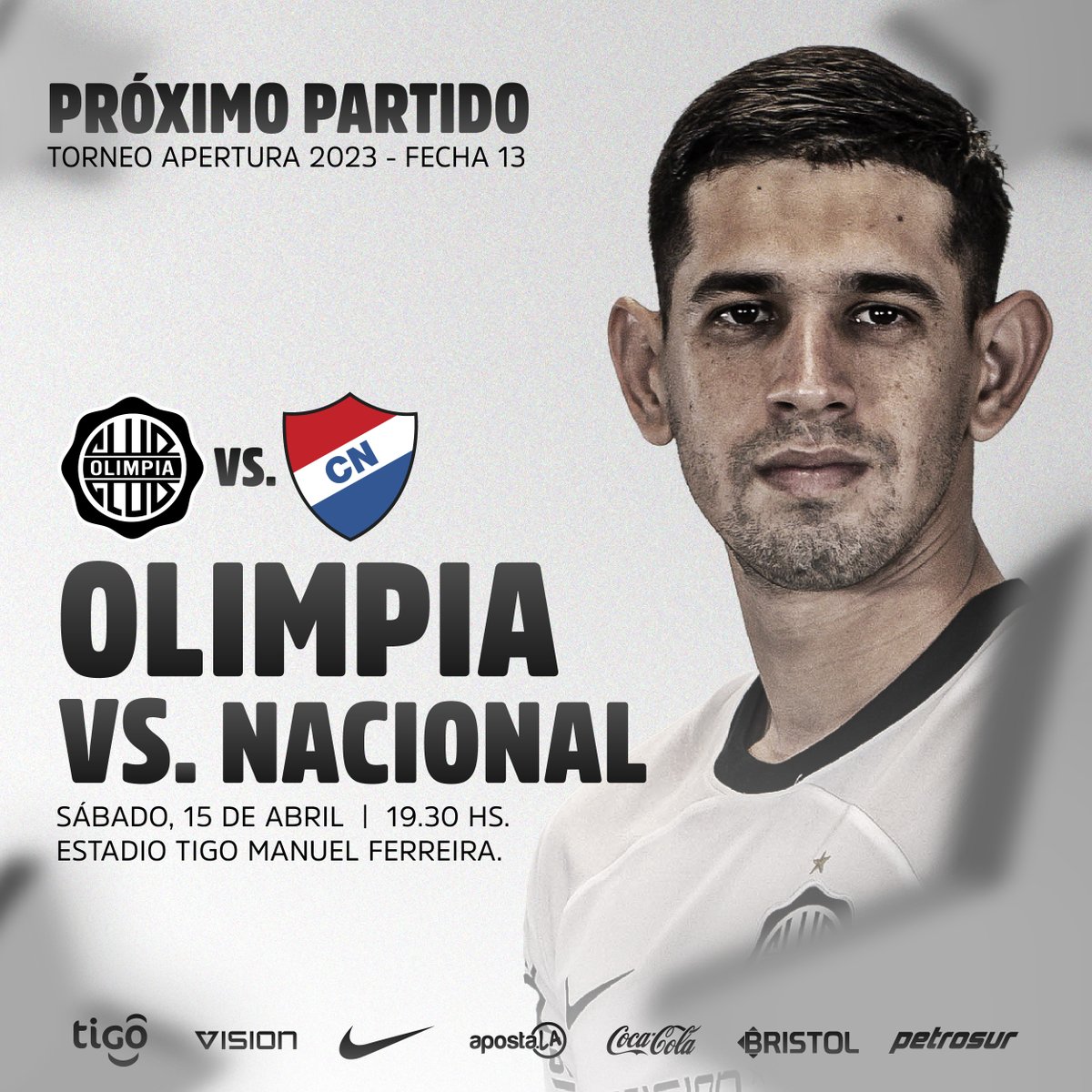 Próximo partido ➡️

Volvemos a La Cuna de la Gloria para enfrentar a La Academia.

¡Con todo, Decano! 💪🏻

#OlimpiaMiOrgullo ⚪️⚫️⚪️