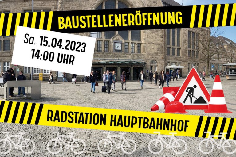 Wir sehen uns Sa 14h zur Baustelleneröffnung der #Radstation am Hbf #radentscheid #Verkehrswende #Klimapolitik #MehrPlatzfürsRad
