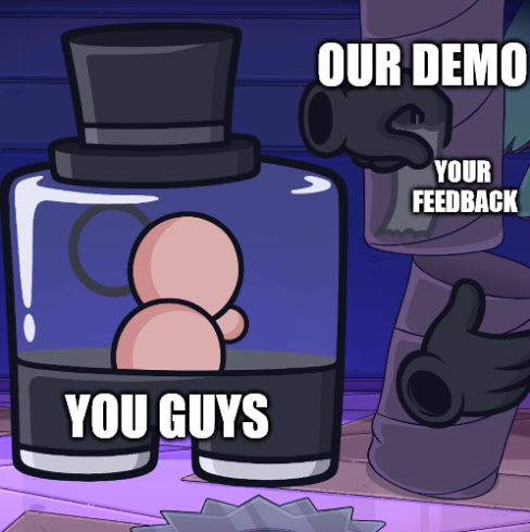 DR. FETUS COMMANDS YOU TO...ehrm...nicely asks you to help us out, by answering a few questions about our demo in this short survey: bit.ly/41xJRVP

Please give us your feedback, so we can make this game as awesome as it can possibly be! 🙏