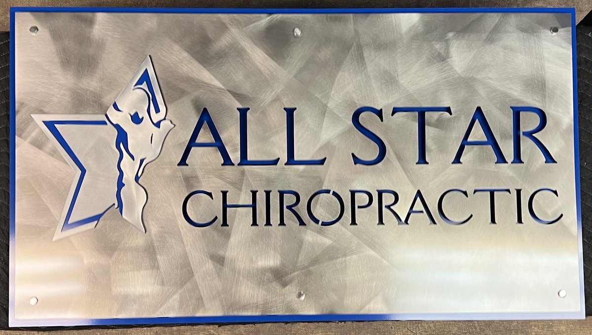Recently completed indoor and outdoor signs for All Star Chiropractic.  #KCMetalWorx #MetalArt #ALLSTARChiropractic