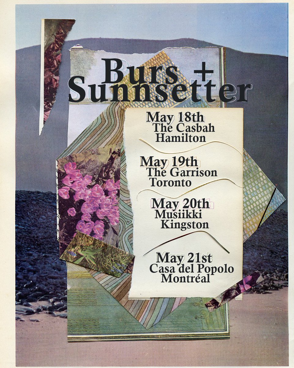 Going on tour with @bursmusic in may! Hamilton | Toronto | Kingston | Mtl Poster by Paige Paton