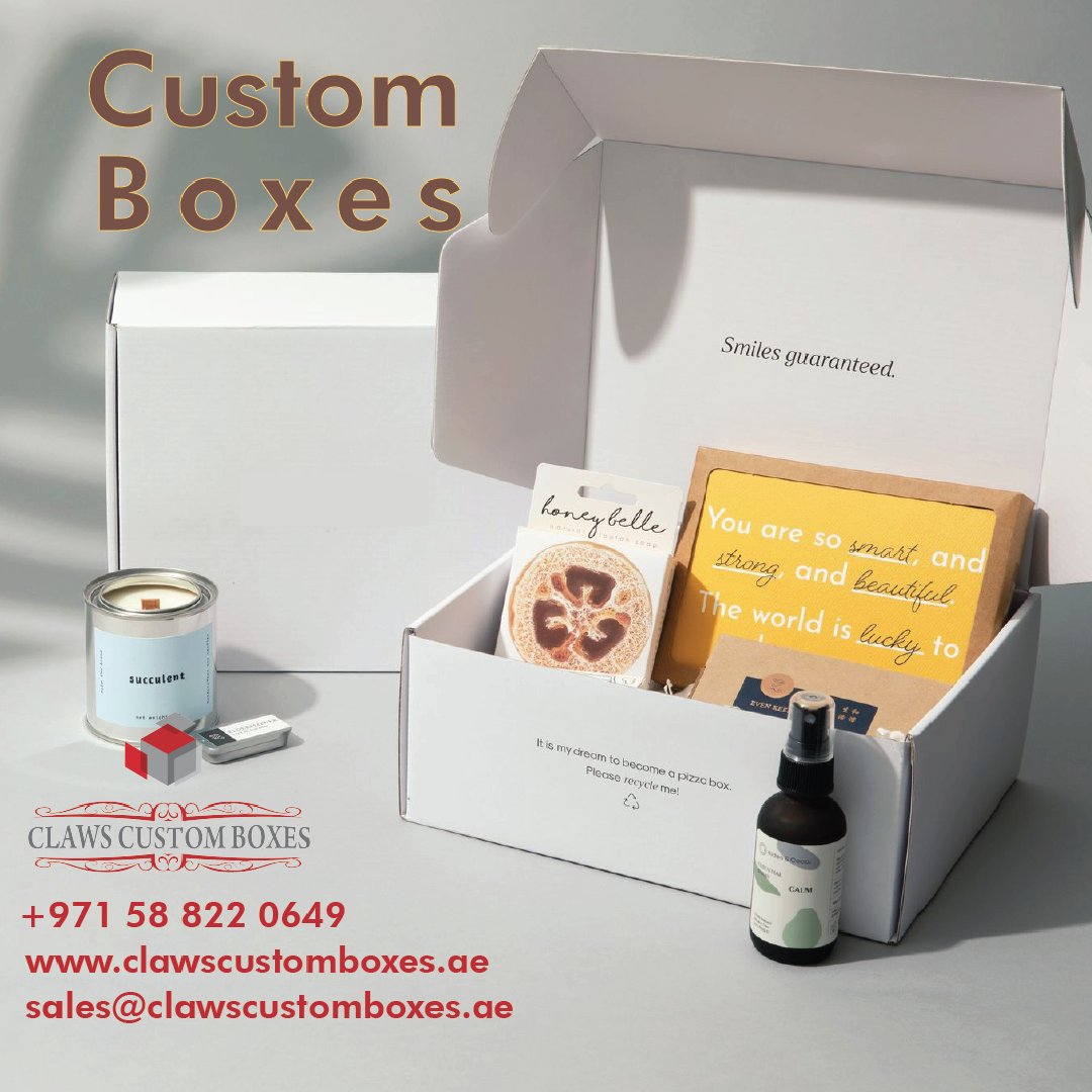 clawsboxesllc's tweet image. Export Quality Custom Printed Packaging Boxes in Dubai

To Get Enquiry 
Ph no: +971 58 822 0649

Visit site: clawscustomboxes.ae
Mail id: sales@clawscustomboxes.ae

#customboxes #packagingboxes #printingboxes #customprintingboxes #packagingboxes #clawscustomboxesllc