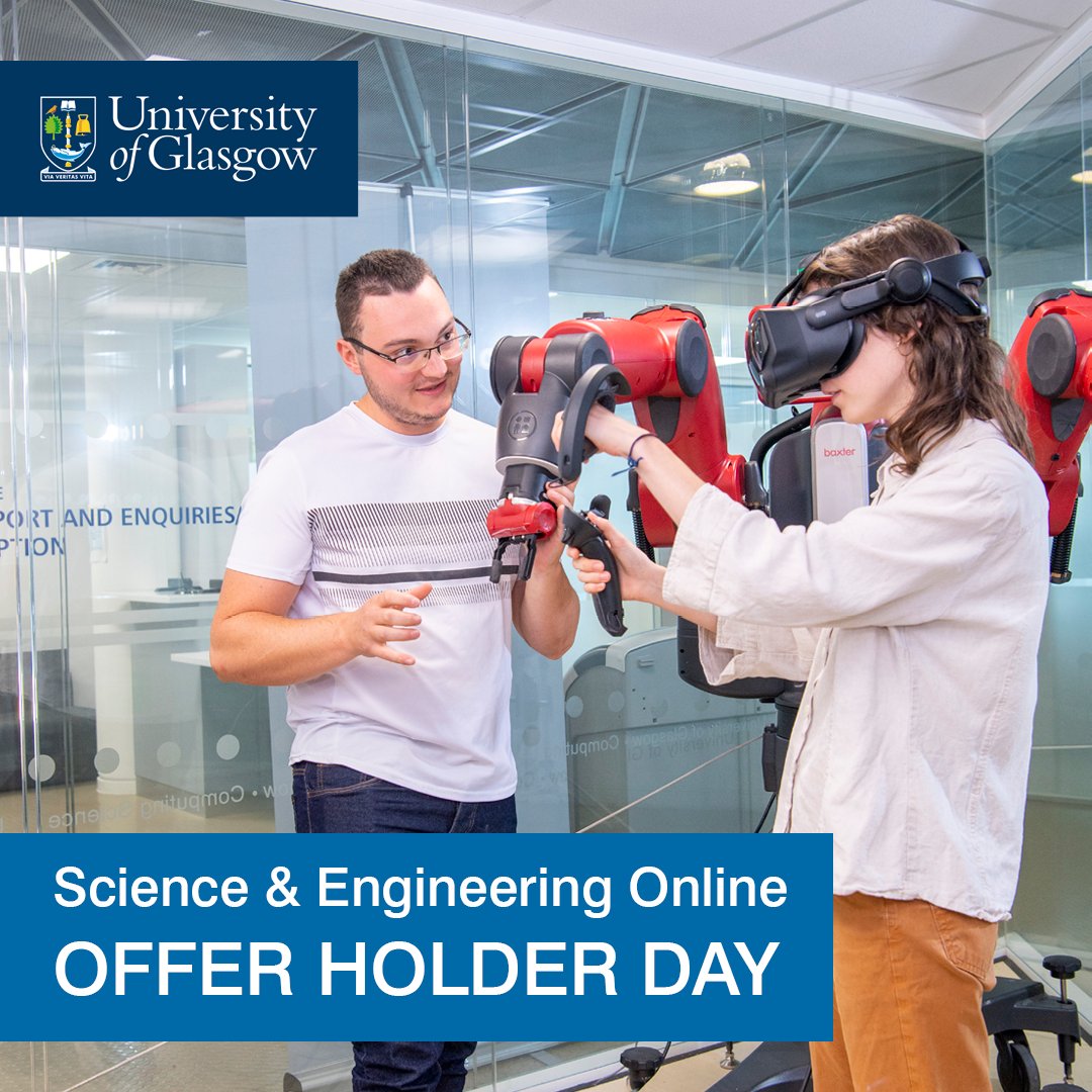 SIGN UP for #Undergraduate online offer holders day on Thu 20 April.

Ask your questions, get more info and meet #ComputingScience academics!

Info &amp; sign up at gla.ac.uk/colleges/scien…