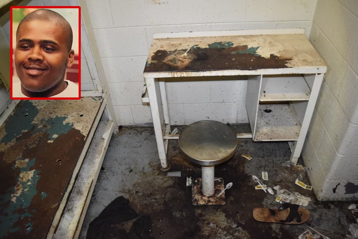 A man died after he was 'eaten alive' by bugs in a filthy Georgia jail cell, where he been held for 3 months.

The cell was so dirty that a worker who entered it wore a safety suit to protect from hazardous materials.