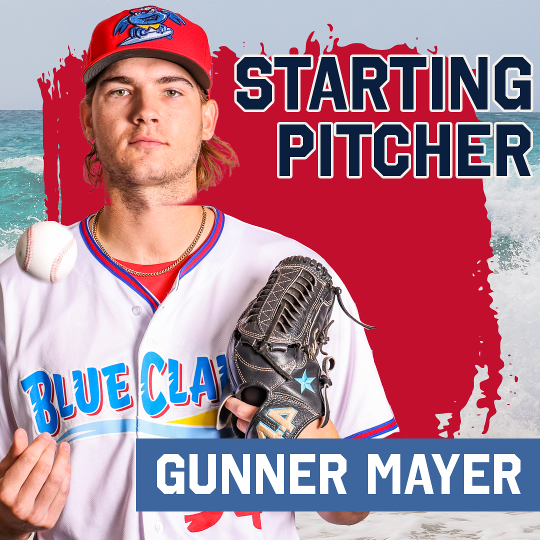 BlueClaws's tweet photo. Gunner Mayer makes his home debut tonight, 6:35 first pitch! https://t.co/a3i87zdKp7