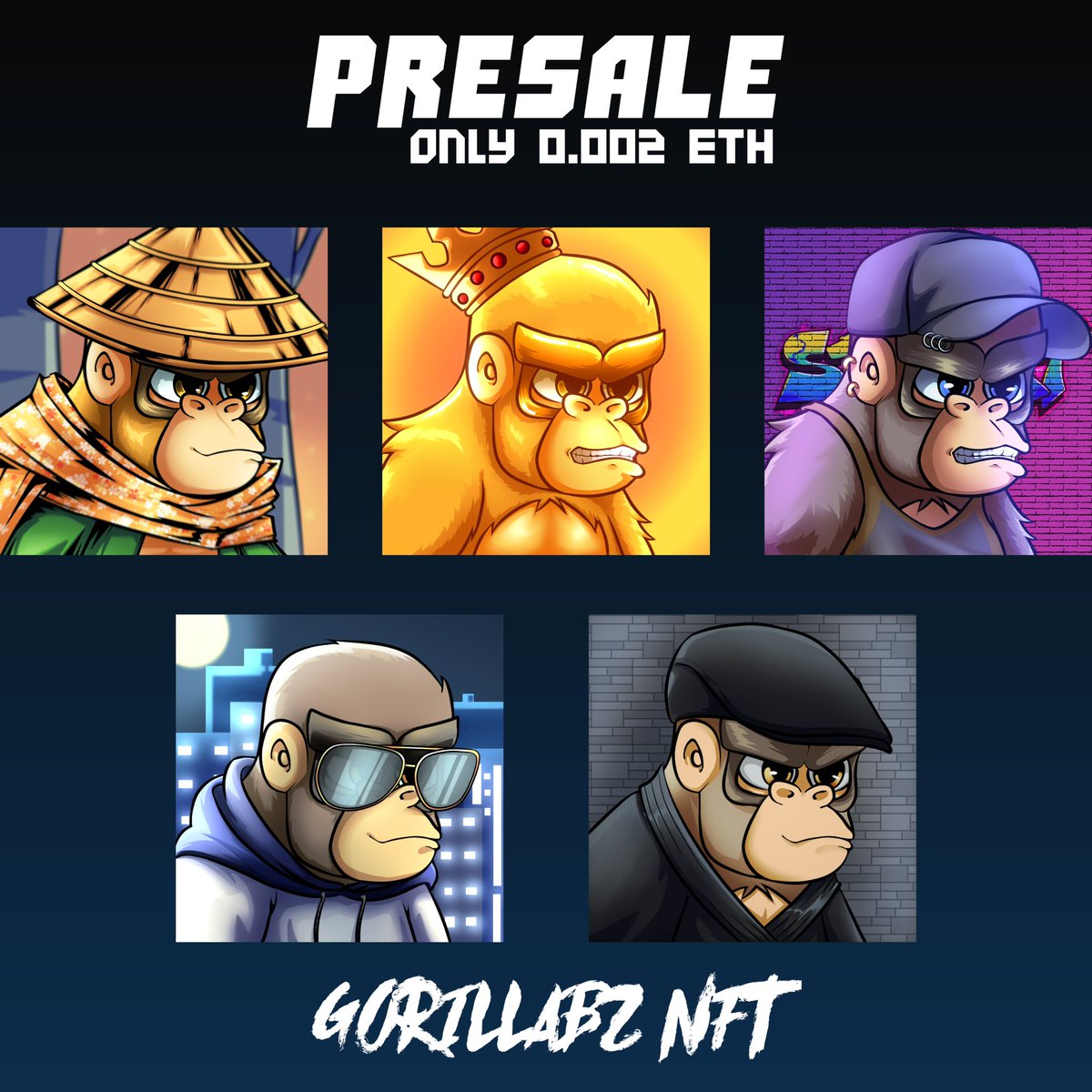 _rnggaagl's tweet photo. 🚨LAUNCHING🚨

Hello everyone today Gorillabz Kingdom presale is released 🏰

So grab it now⚡️

Start price : 0.002 ETH

Link opensea : https://t.co/BCJs54jJom

#NFTgang #gadogadonft #GorillabzNFT #NFTs https://t.co/7FgT3qN7y4