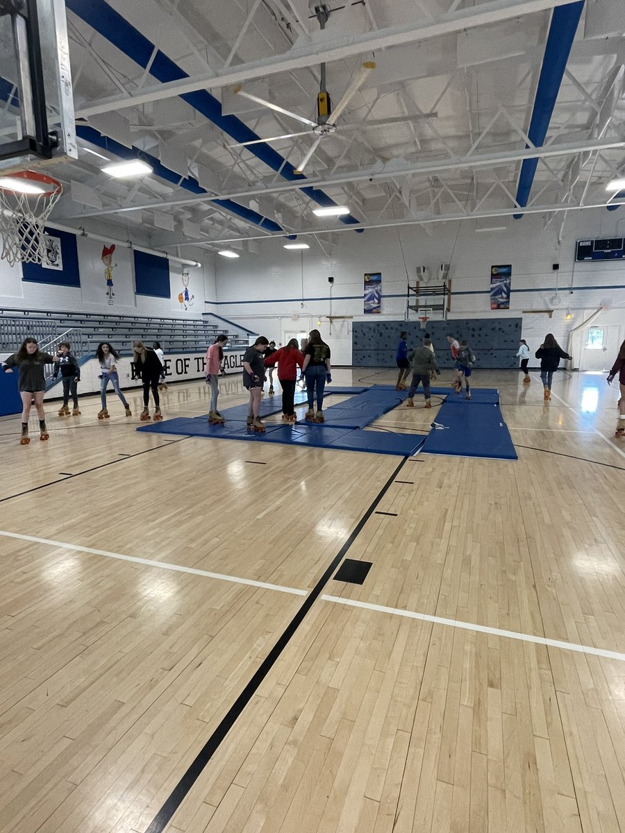 Skating time at <a href="/nweseagles/">North Warren</a> what a great start back to PE after Spring break!