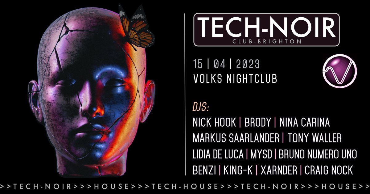 Tech-noir Club (@technoirclub) on Twitter photo Don't miss TECH-NOIR Club this Saturday - 15 April - at <a href="/VolksClubandBar/">Volks Club</a> in #Brighton
DJs include: <a href="/DJNickHook/">Nick Hook</a> <a href="/DJBRODYUK/">Danny Chase</a> <a href="/DJNinaCarina/">Nina Carina</a> <a href="/berlinbrighton/">Berlin-Brighton</a> <a href="/brunonumerouno/">Bruno Esteves</a> <a href="/LidiaDeLuca/">Lidia De Luca</a> @DjTonyWaller <a href="/DJXarnder/">Xarnder</a>
Tickets - ONLY £8 from <a href="/skiddle/">Skiddle</a> - skiddle.com/e/36295655
#HouseMusic Don't miss TECH-NOIR Club this Saturday - 15 April - at <a href="/VolksClubandBar/">Volks Club</a> in #Brighton
DJs include: <a href="/DJNickHook/">Nick Hook</a> <a href="/DJBRODYUK/">Danny Chase</a> <a href="/DJNinaCarina/">Nina Carina</a> <a href="/berlinbrighton/">Berlin-Brighton</a> <a href="/brunonumerouno/">Bruno Esteves</a> <a href="/LidiaDeLuca/">Lidia De Luca</a> @DjTonyWaller <a href="/DJXarnder/">Xarnder</a>
Tickets - ONLY £8 from <a href="/skiddle/">Skiddle</a> - skiddle.com/e/36295655
#HouseMusic