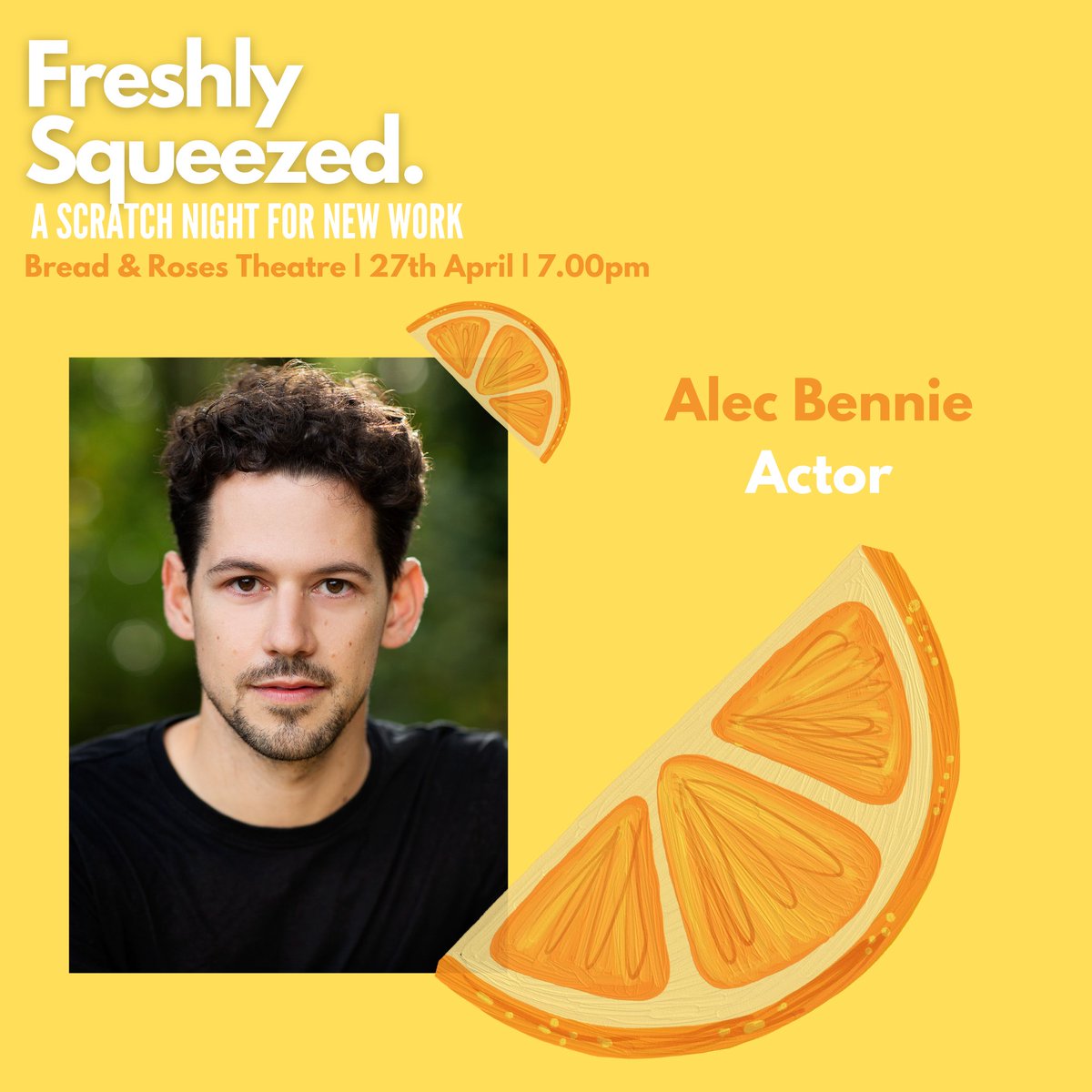 Flat4Theatre (@flat4theatre) on Twitter photo 🍊SEGMENT ANNOUNCEMENT🍊
Crumbs written by <a href="/_karenwhyte/">Karen Whyte</a>
Performed by Karen Whyte & @AlecBennie
Catch this brilliant short <a href="/BreadandRosesTC/">The Bread & Roses Theatre</a> on the 27th April - 7pm
Tickets available here: breadandrosestheatre.co.uk/whats-on.html 🍊SEGMENT ANNOUNCEMENT🍊
Crumbs written by <a href="/_karenwhyte/">Karen Whyte</a>
Performed by Karen Whyte & @AlecBennie
Catch this brilliant short <a href="/BreadandRosesTC/">The Bread & Roses Theatre</a> on the 27th April - 7pm
Tickets available here: breadandrosestheatre.co.uk/whats-on.html
