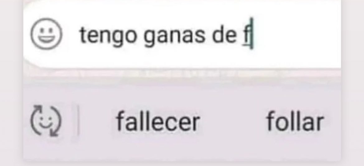 escriban tengo ganas de: y dejen que el teclado termine la frase