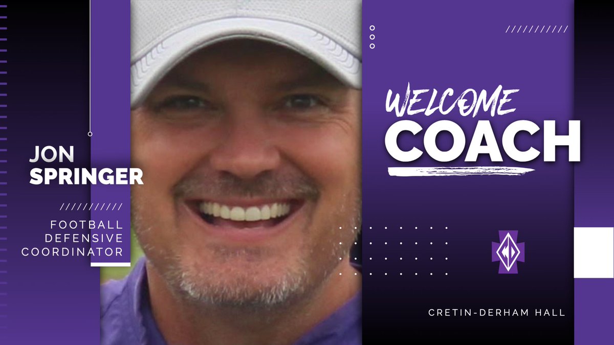 Excited to announce the new Defensive Coordinator at CDH, Jon Springer! Welcome Coach