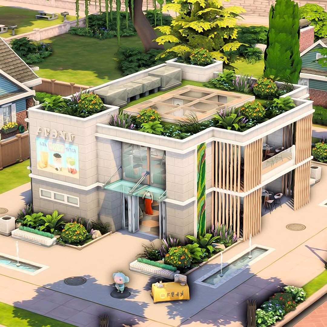 honeymaysims's tweet image. For the #Newcrestsavefile collab hosted by thesimscreatives on Instagram, I made this modern Boba Tea &amp;amp; Thrift Shop 🍵

Gallery ID: honeymaysims

#TheSims #TheSims4 #ShowUsYourBuilds @TheSims