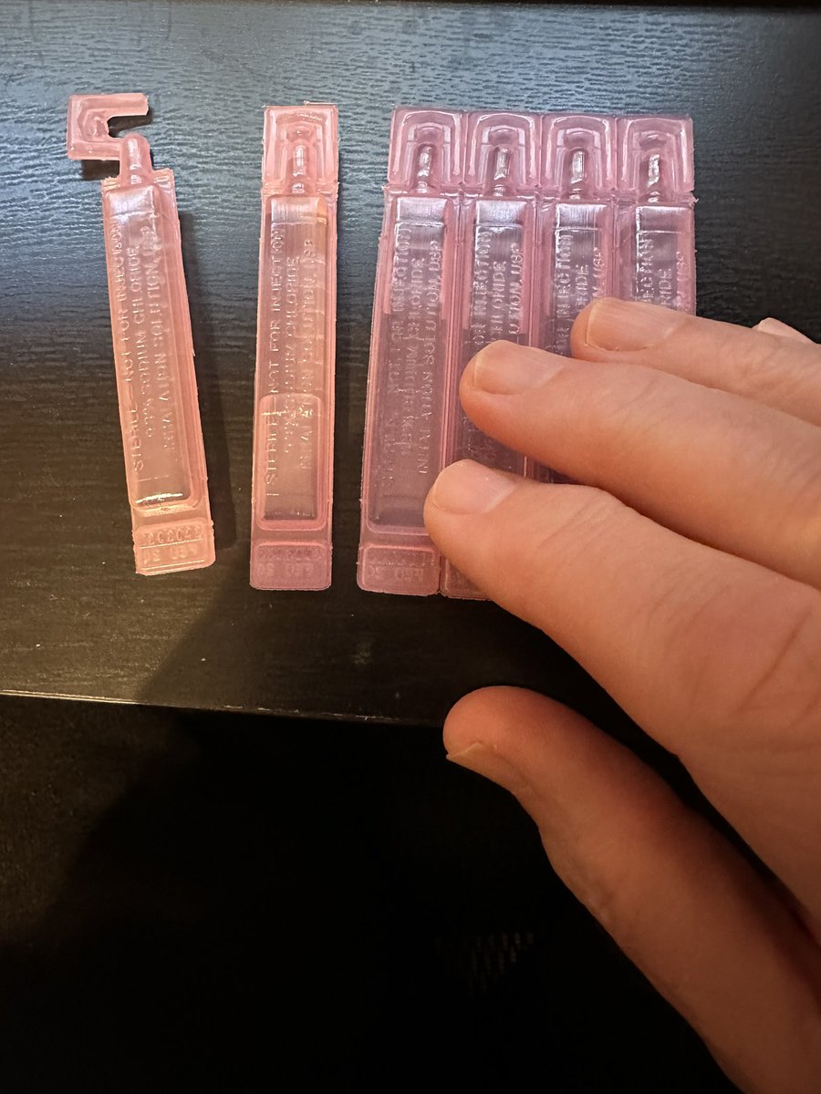 timdixon's tweet photo. @cityofnanaimo Are these recyclable? They’re saline ampules used in a nebulizer. Flexible plastic. https://t.co/kChKvd8qAs