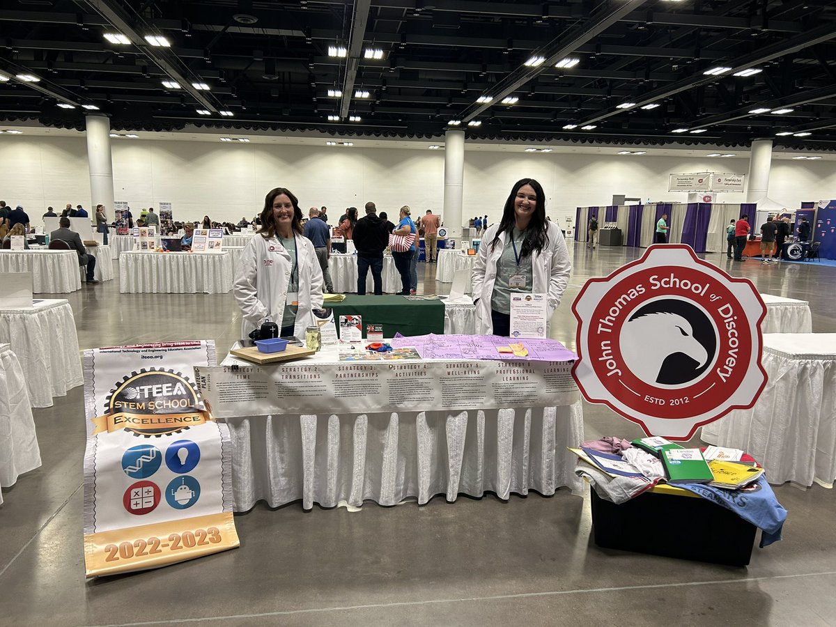 jtsdnixa's tweet image. Excited be showcased as an @iteea STEM School of Excellence at the 2023 conference. 🧑‍🔬🎉#STEAMazing 

Swing by the STEM Showcase if you’re at #ITEEA2023 in Minneapolis and check out our table!