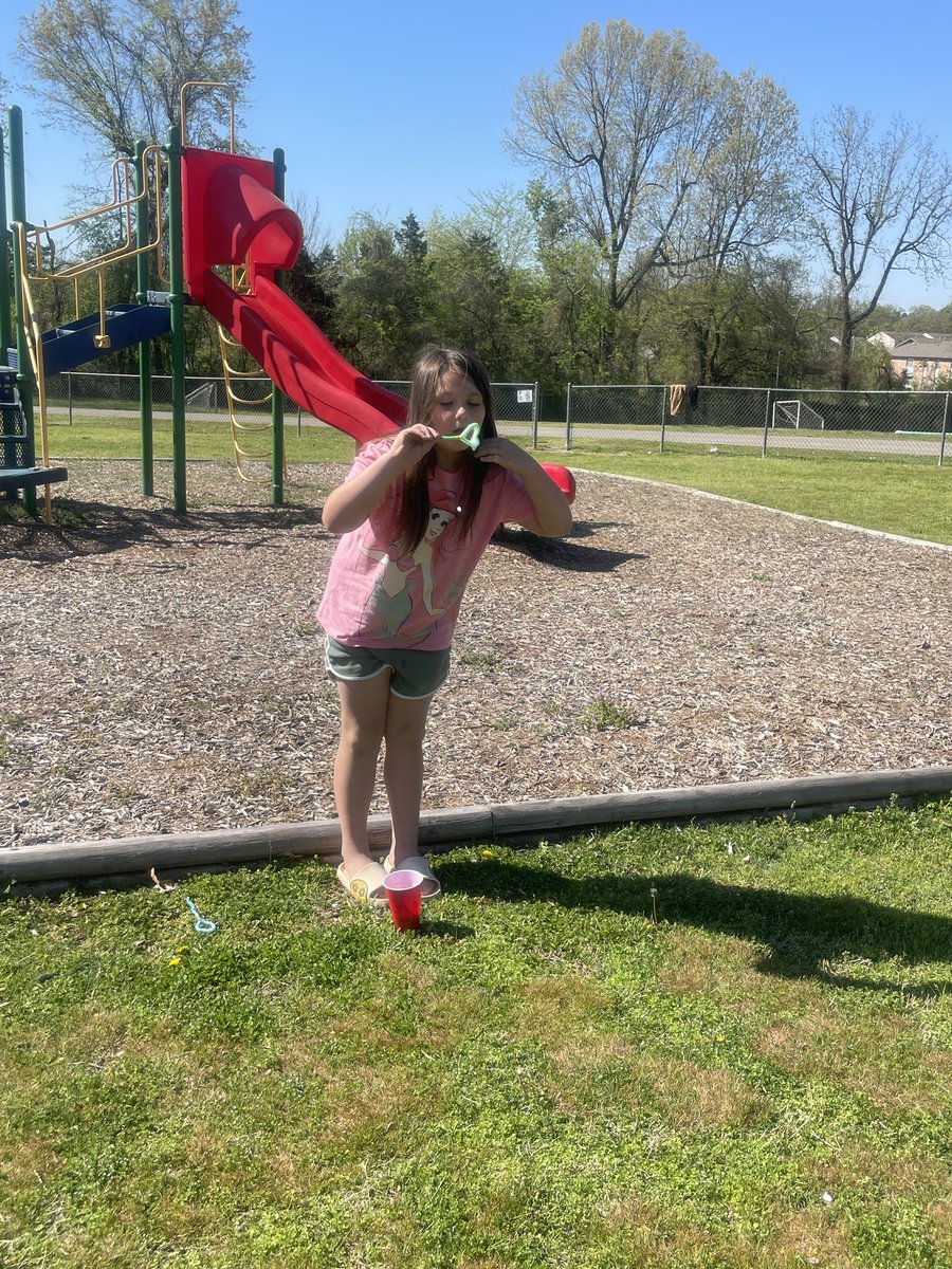 Today we made bubble wands and got outside for some #FunFriday behavior incentives. The weather is absolutely spectacular.