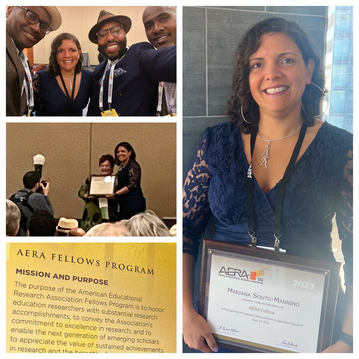 Honored to receive this high honor, becoming an @AERA_EdResearch Fellow.