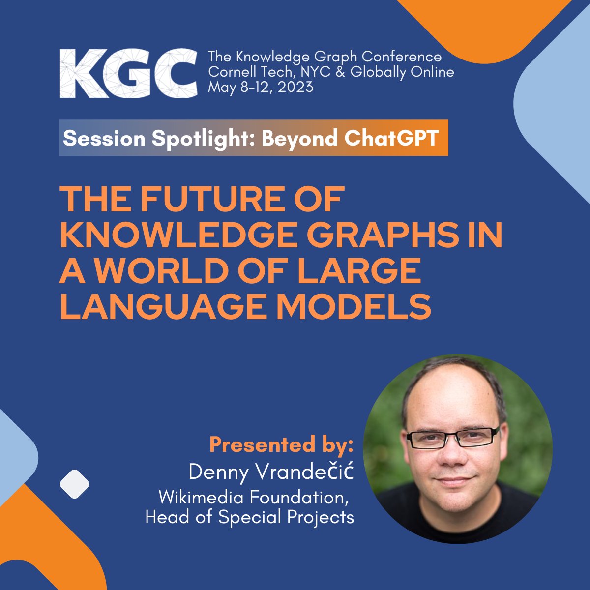 KGConference's tweet photo. The 2nd edition of 'Beyond #ChatGPT' newsletter is out now feat. founder of @wikidata &amp; co-creator of Semantic MediaWiki (@SemanticMW), Denny Vrandečić of the @Wikimedia Foundation.  

View newsletter: https://t.co/oOGwWpYRwb
Subscribe: https://t.co/ZsWg3sOky2
#GenerativeAI #LLM https://t.co/2RgmFJtCQY