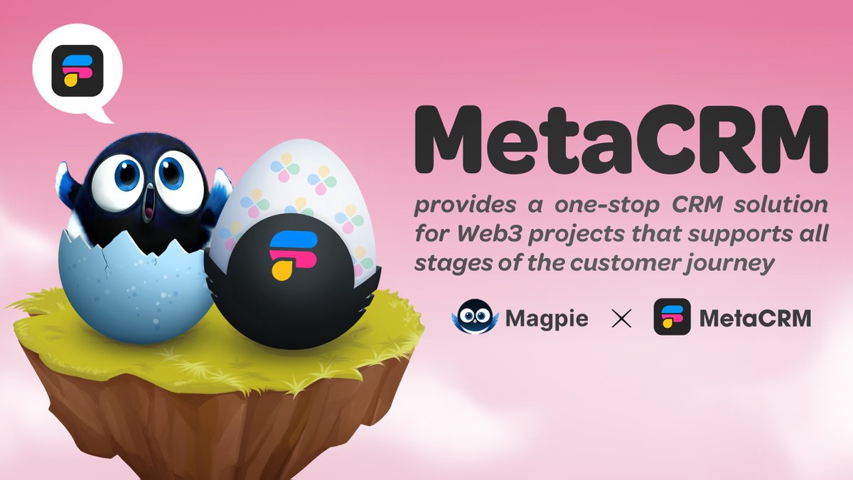 magpiexyz_io's tweet photo. We are excited to announce our new partnership with @metacrm_inc.🔥

We have integrated their #Metadesk solution, which is a customer #ticketing aggregator supported by customized on-chain tags.✅

This is aligned with our focus to provide the best user #experience.🥰

#MGP #DeFi https://t.co/MvDQevuhRV