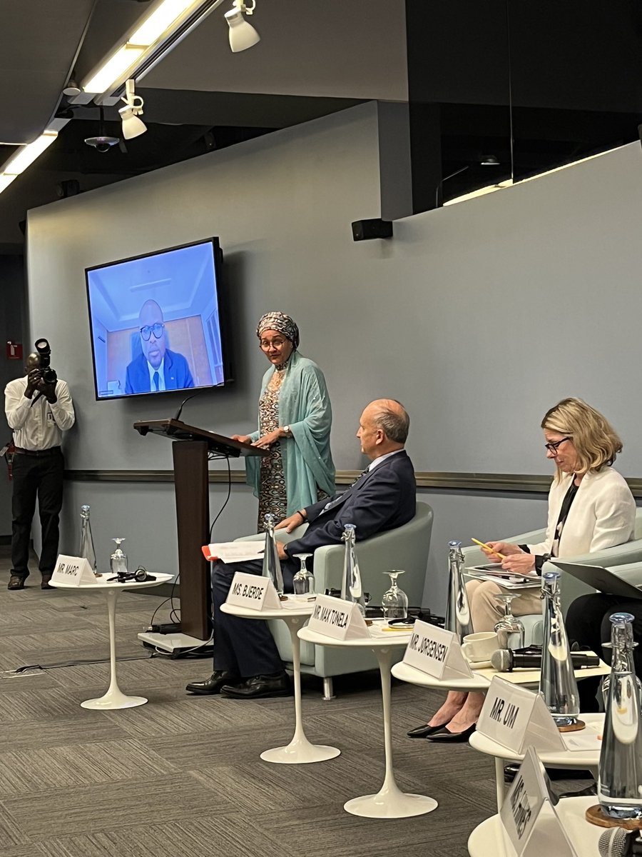 GiuliaMcPherson's tweet photo. “The world is facing the highest number of violent conflicts since WWII and by 2030 80% of the world’s poor will live in fragile contexts. Yet, prevention is possible and cost effective.” @AminaJMohammed 

#SpringMeeting2023 #pathways4peace https://t.co/pwqlfyqX5T