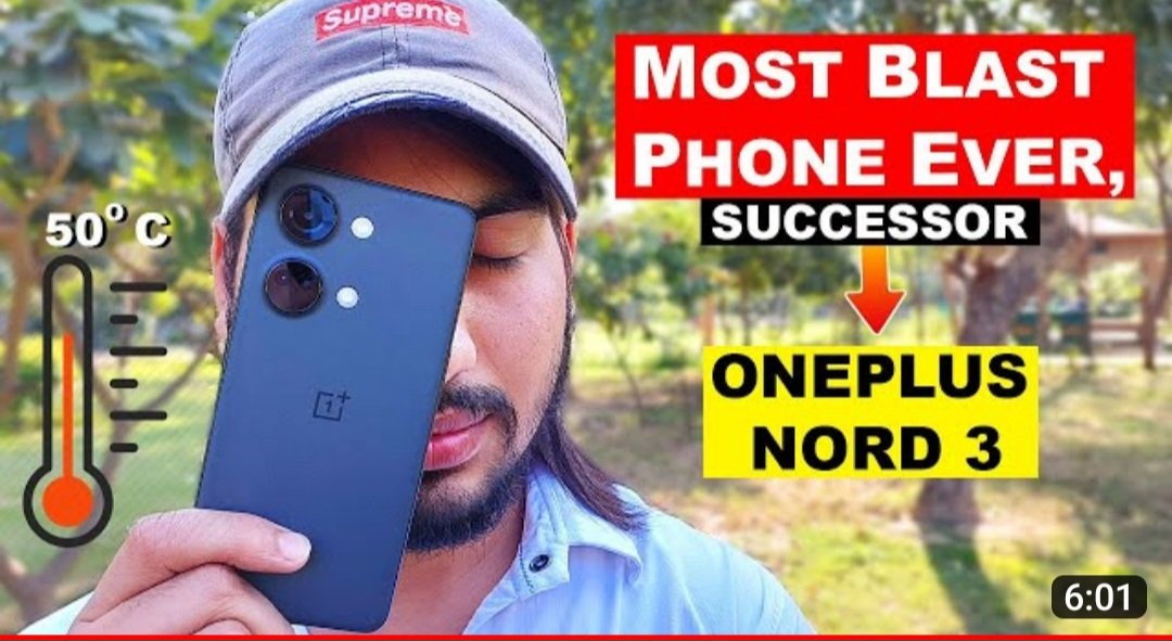 Techcaff's tweet photo. Badi mehnat kar ke ye video banayi hai guys thoda apna support or pyar dikhana.. #OnePlus Nord 3 Ka #Review banaya hai..isme ek major problem hai
Video link...
https://t.co/QpgGlB54tS

#OneplusNord3 #heatingissue https://t.co/E1Nj5fTT9l