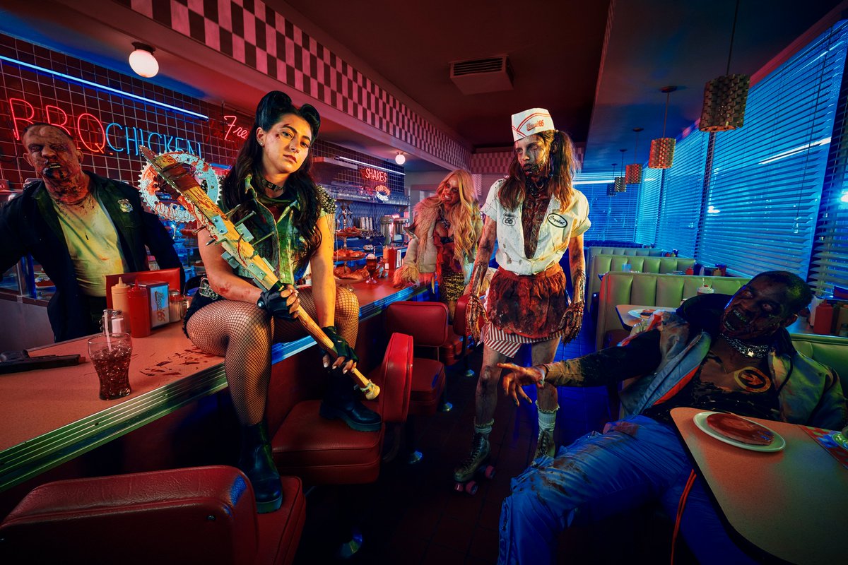 RUN FOR THE (Hollywood) HILLS! Our <a href="/DeadIslandGame/">Dead Island</a> Zombie Slayers have arrived from the wilds of LA with creators Hero DW, Drew Dirksen, Britt Hertz and Samara Redway
Being on set was a dream and seeing these guys come (back) to life with our fabulous Hollywood partners has us💀