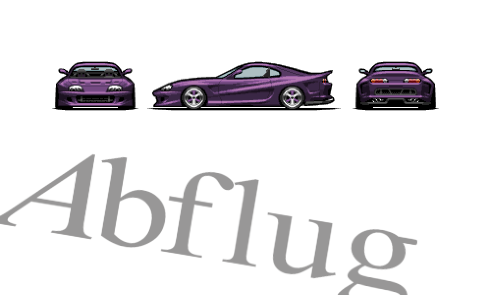 This time it's not 3D! I've been making pixelated cars since like 2018 and I've just finished another one! I tried recreating the Abflug Zefi:r A80.