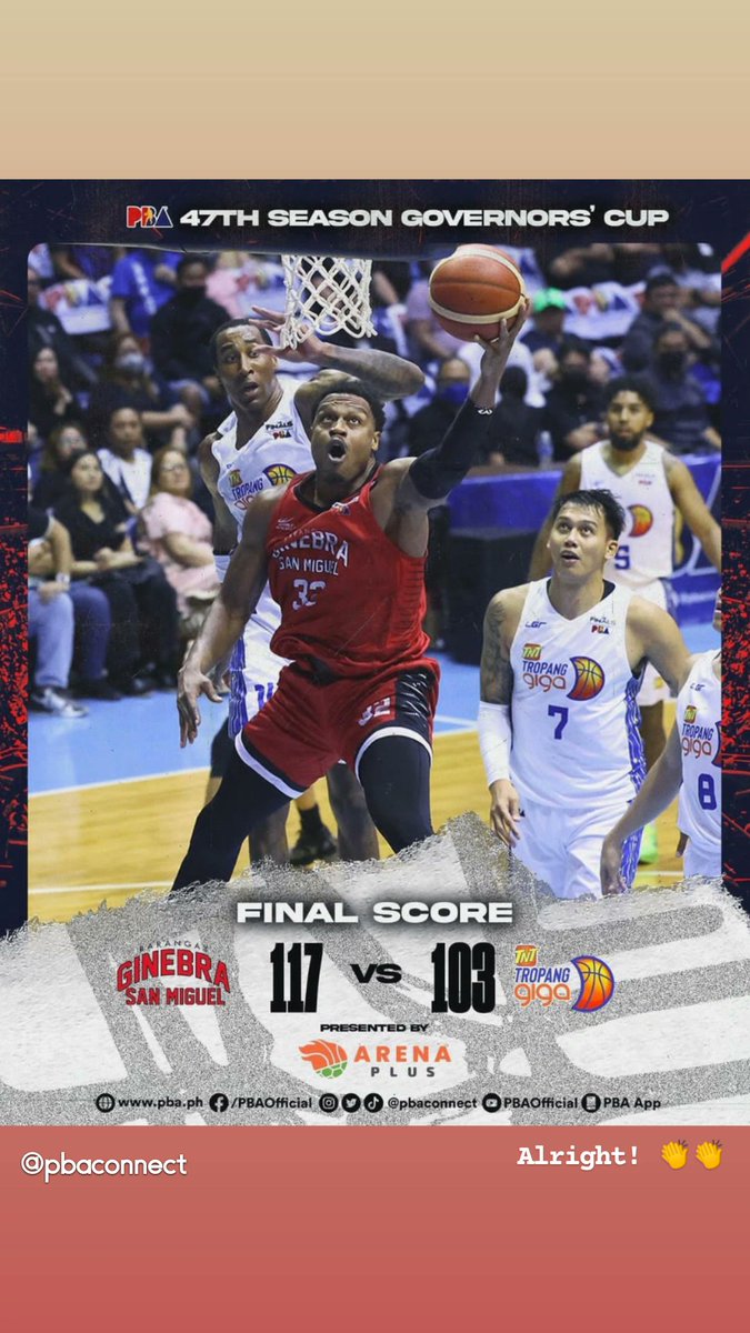 Mykel0813's tweet photo. Congrats Ginebra. 👏👏👏🔥
Great game. Thank you Coach @manilacone. ☺️
#NSD https://t.co/8mRSQSATr4