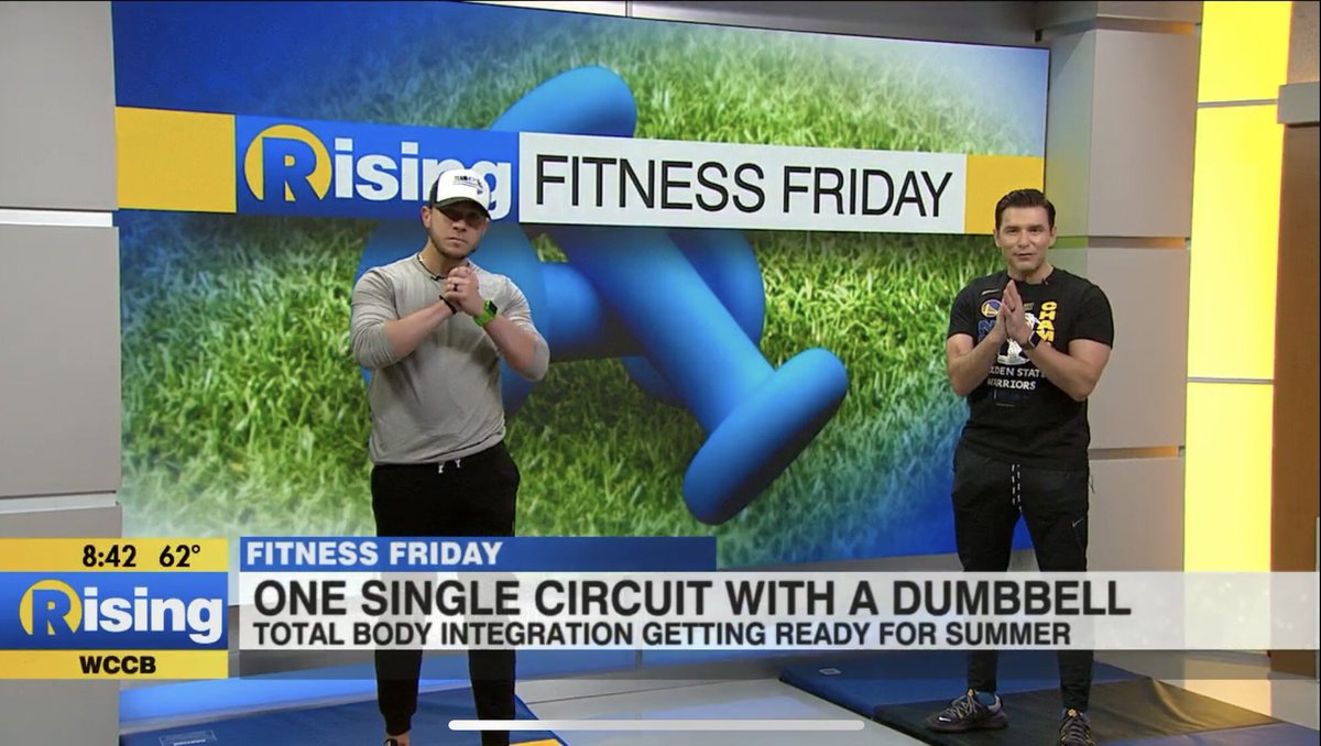 📺 1 dumbbell…1 circuit…4-5 days per week, &amp; your summer goals will thank you!!

💥 Straight to the point this Fitness Friday on Rising, as Lawrence &amp; I kicked a high tempo/total body pumping circuit…designed to get you to your goals BY. ITSELF.!! 👏 

wccbcharlotte.com/2023/04/14/fit…