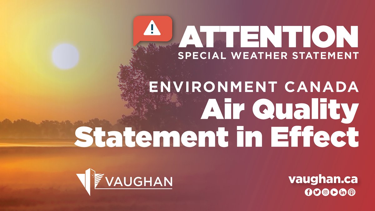 City of vaughan on twitter environment canada has issued a special