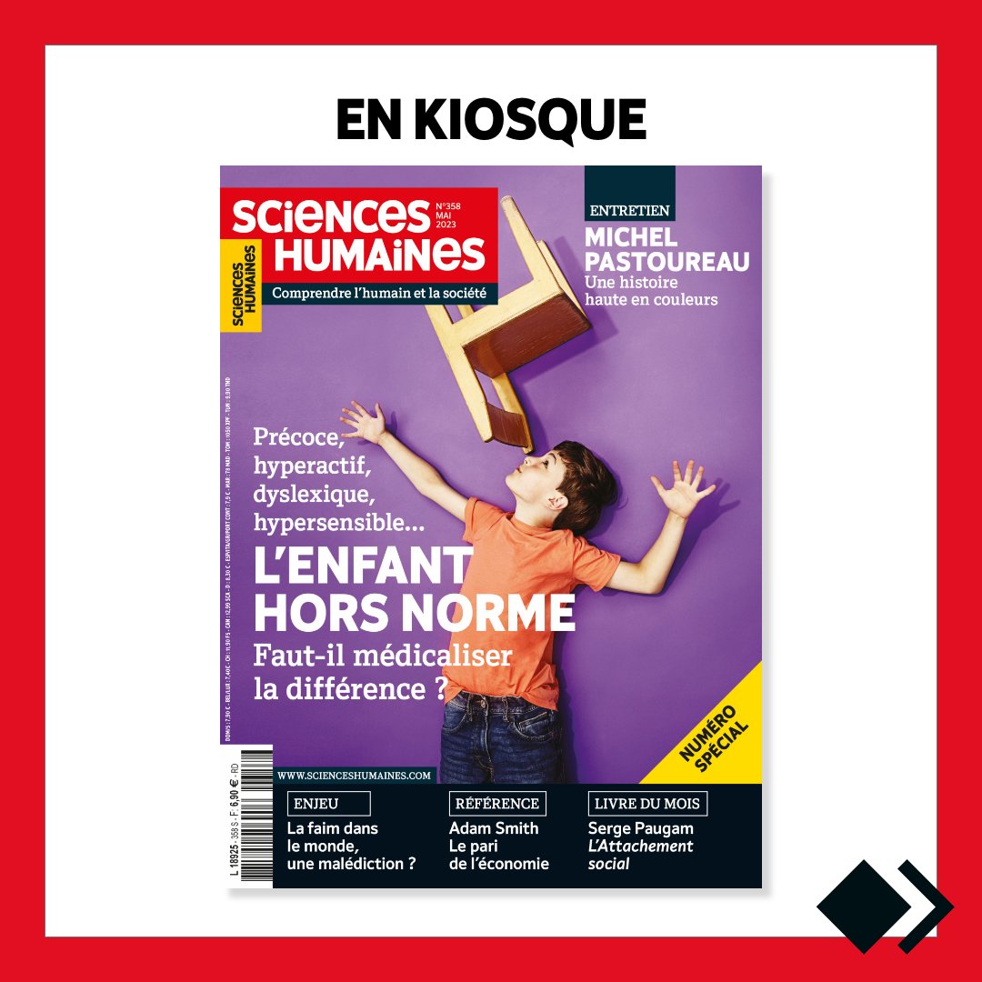 🔴 EN KIOSQUE : L'enfant hors norme. Faut-il médicaliser la différence ?
🍽️ Consulter le sommaire ow.ly/OvcF50NE1nl
🗞️ Acheter le magazine ow.ly/Chnu50NE1nm
📫 S'abonner à partir de 4,29 € ow.ly/XgOJ50NE1nk
#scienceshumaines