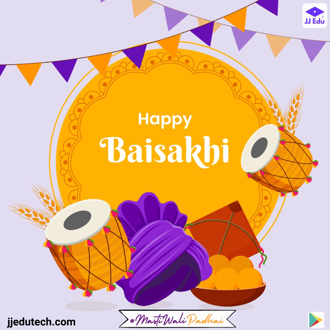 JJEDU4's tweet photo. On this Baisakhi, let us pray for a year filled with peace, happiness and abundance. May God bless us throughout the coming season.💫

#edtech #elearning #education #Baisakhi #happiness #newyear #newyearcelebration #peace #mastiwalipadhai #jjedu #edfunn https://t.co/SyKyouXTH0