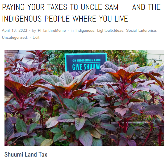 miss_lord's tweet photo. Every year I pay #taxes to the US gov't &amp; to the Lisjan Ohlone #Indigenous stewards of the occupied land where I live.

Check out Sogorea Te' Land Trust's easy shuumi land tax calculator, &amp; explore whether there is a similar opportunity where you live?
🧵
https://t.co/WGIPejx7Dz https://t.co/7RiXtFYrC9