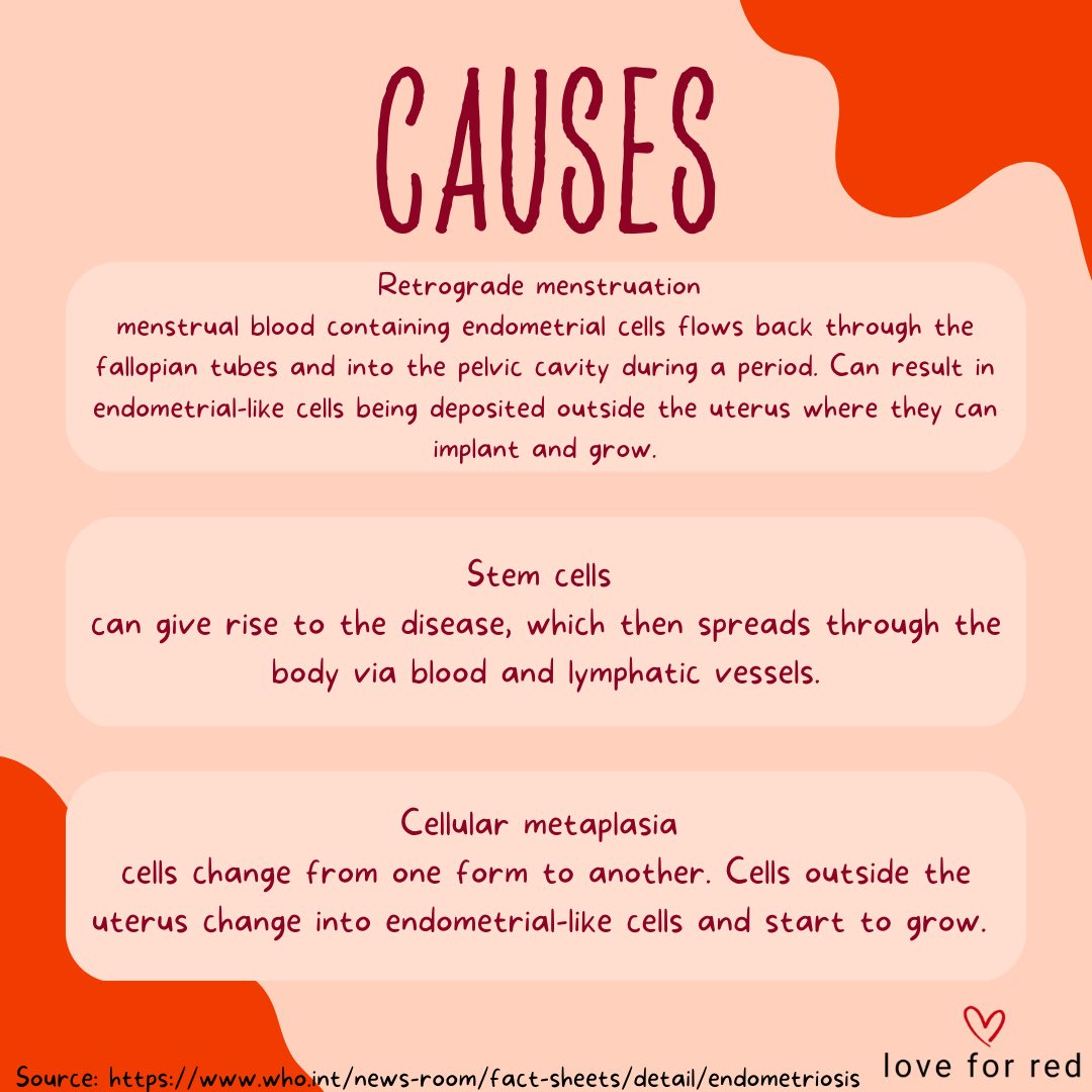 loveforredorg's tweet photo. What is Endometriosis? Check out this educational post to learn about this topic!

For more information about Love For Red, visit https://t.co/bY1YLdCIjz

#endometriosis #menstrualequity #endperiodpoverty https://t.co/in7by1SfSn