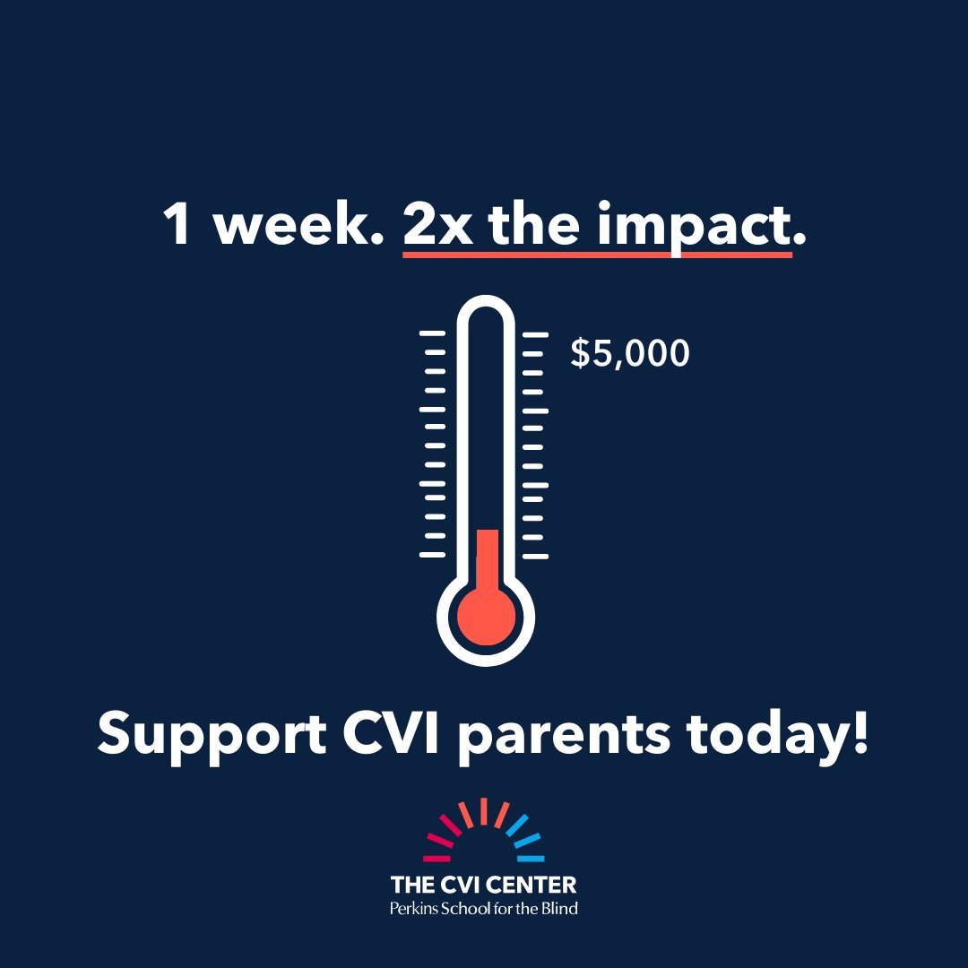 PerkinsVision's tweet photo. The CVI Center at Perkins is constantly expanding its offerings to support parents of kids with #CVI, but we need your help. Make a gift today to help fund resources and learning opportunities for parents and it will be doubled, up to $5,000! Donate today: https://t.co/9EcvfHJNLw https://t.co/Gyauq8QFkY