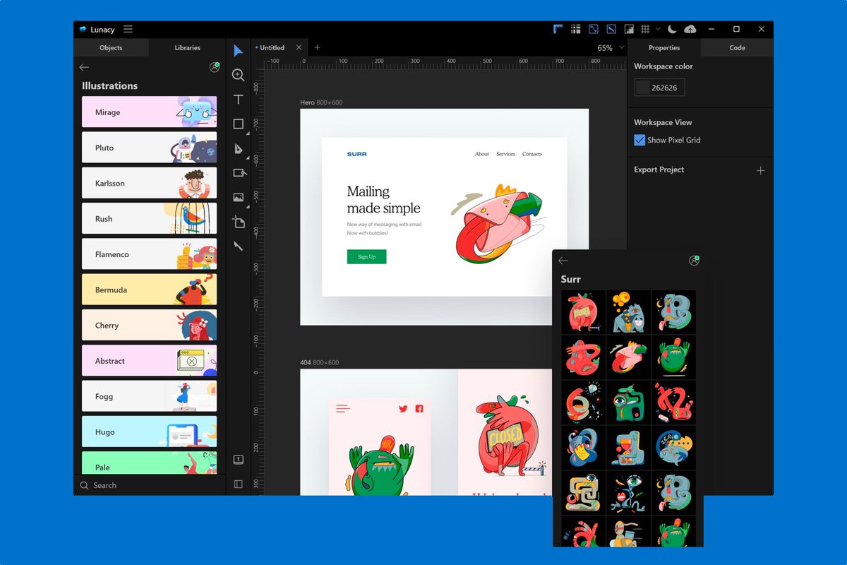 melvynx's tweet photo. Figma deviendra peut-être un jour payant 💸 ...

Mais on est chanceux !

Une alternative gratuite et puissante est en train d'émerger 🚀

Encore plus fou 🤯

Il se nomme Lunacy et possède des kits, des icons, des illustrations et une IA background remover ✅ !

Thread 👇 https://t.co/iL1cvsm9gD