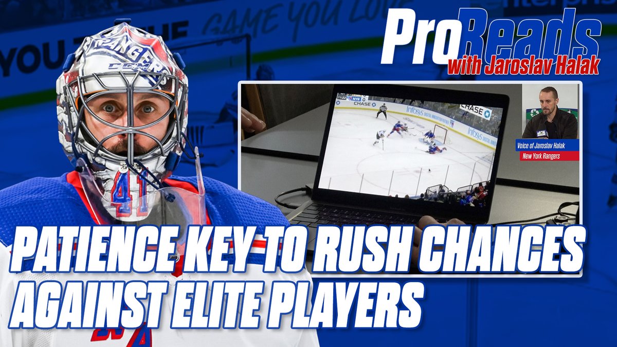 InGoalMedia's tweet photo. Latest Pro Reads video features Jaroslav Halak of the New York Rangers breaking down his keys to solving a 2-on-1 chance against an elite shooter: https://t.co/yw5tKbxBxB https://t.co/XRESHxa71B