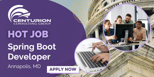 CenturionCGNews's tweet image. New job alert! We are looking for a Spring Boot Developer in Annapolis, MD. This person will analyze and assess user issues. Learn more and apply now: bit.ly/43vOf9w
#hiringdevelopers #springbootdeveloper #javaprogramming #softwaredevelopment #springframework