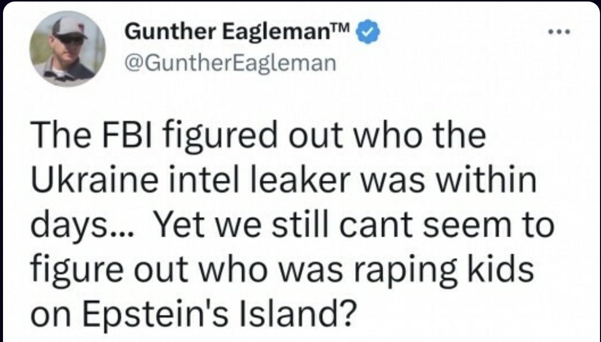 ⁦<a href="/GuntherEagleman/">Gunther Eagleman™</a>⁩ nailed it!