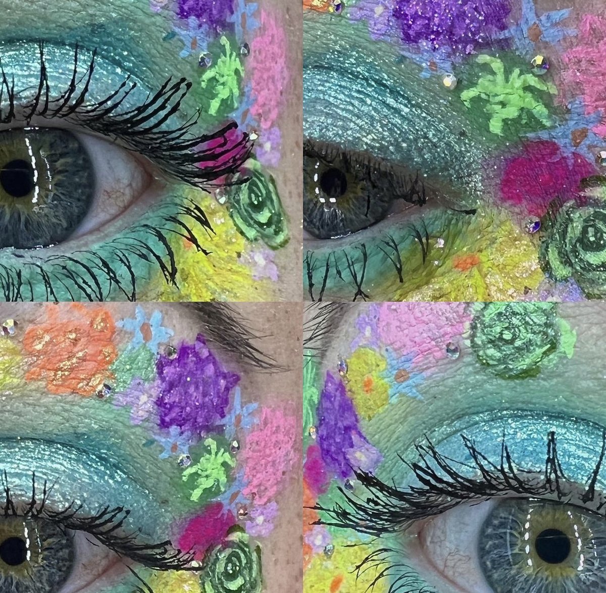 ElliJBeauty's tweet photo. “Color is a power which directly influences the
soul.” 💚💜💙💛💖
- Wassily Kandinsky
✨
@gaberlella makes pure magic with color 🌈🤩
✨
She used our #wateractivated #linercakes in this stunning eye look, including “You Are Loved”, “You Are Seen”, Unicorn Energy... https://t.co/sNPM2JCDwQ