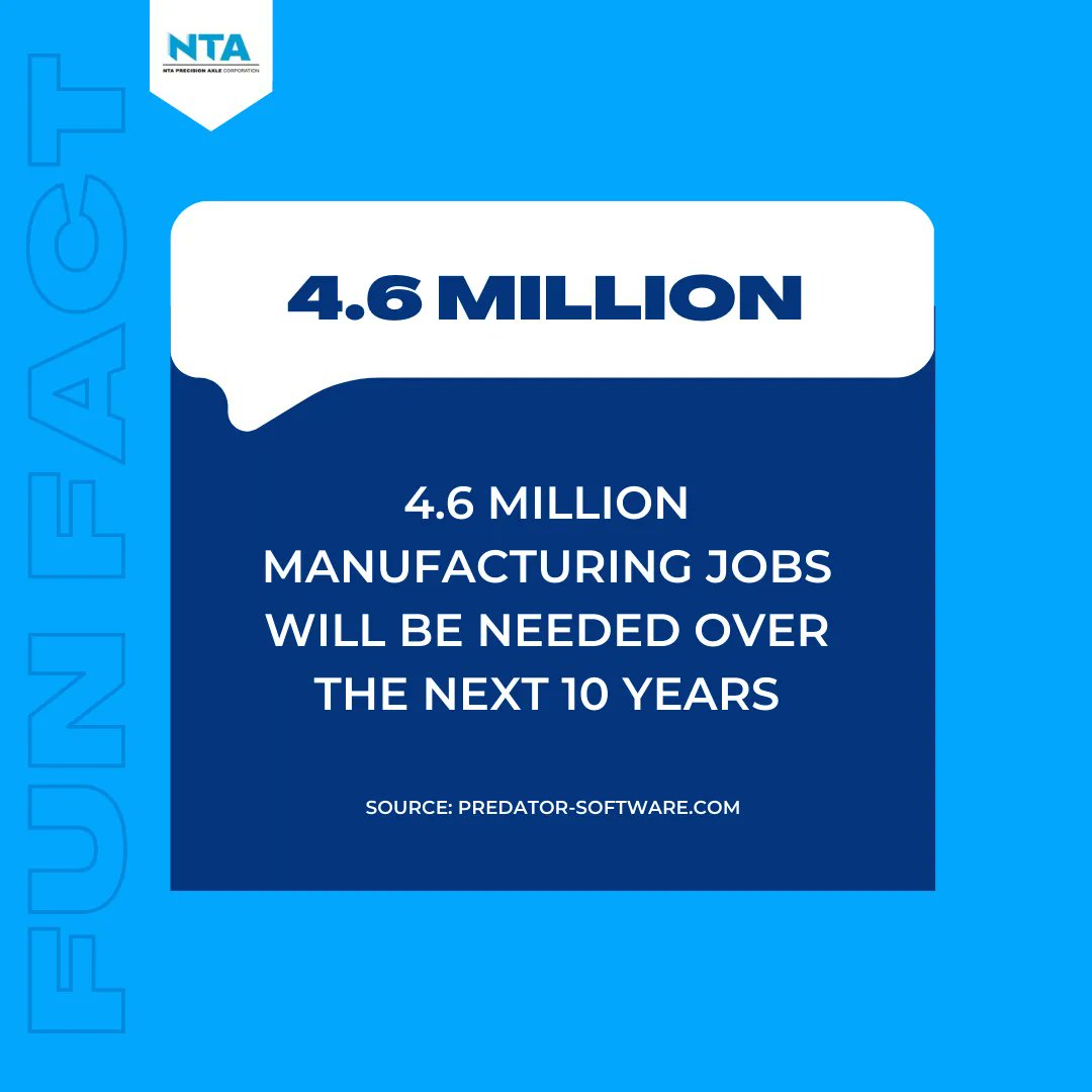 The manufacturing industry is constantly growing, come grow with us at NTA!

#NTA #carolstream #iljobs #illinoismanufacturing #jobboard #jobopportunity #hiringnow #nowhiring #recruitingnow #hiringnews #jobfair #jobseekers #interview #directhire #careerfair #manufacturingcareer