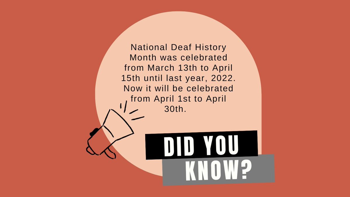 OfficeofESE's tweet photo. Join us this April as we celebrate National Deaf History Month! @SuptDotres @LDIAZ_CAO @AngieTorresDade @MDCPSCommunity @talulahann https://t.co/qvESzsgeQY