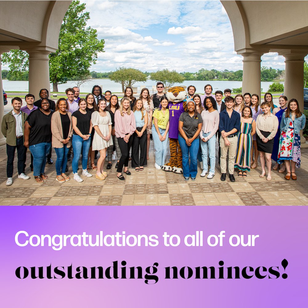 Congratulations Caleb Langley from <a href="/lsumusic/">LSU School of Music</a> and Brittany Boucher from <a href="/LSUVetMed/">LSU Veterinary Med</a> LSU's Student Employees of the Year! 

Thank you both for sharing your talent and time with <a href="/LSU/">LSU</a> ⭐️ 

Send your congrats to Caleb, Brittany &amp; the other nominees for their amazing contributions!